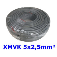 ELEKTRICITEITSKABEL XMVK 5X2,5 ROL 100 METER