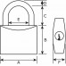 HANGSLOT KRAFT DX 40MM GELIJKSLUITEND KA