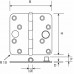 SCHARNIER RVS RONDE HOEK