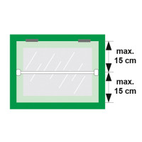 BARRIERESTANG V2 95CM WIT OP DE DAG SKG**