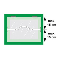 BARRIERESTANG V3 CURVE 68-87CM WIT IN DE DAG SKG**