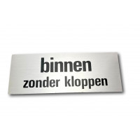 ALUMINIUM BORD - ZELFKLEVEND 50X130 " BINNEN ZONDER KLOPPE "