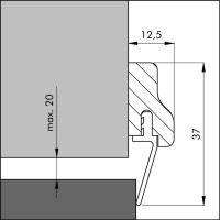 TOCHTPROFIEL/DORPELPROFIEL AUTHENTIEK HOUT BEUKEN HDS ELLEN