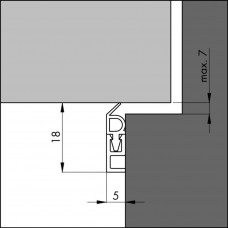 TOCHTSTRIP TOCHTPROFIEL P.T.S. 2,3MTR ELLEN