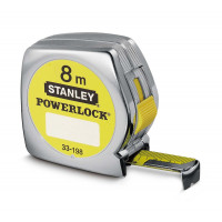 ROLBANDMAAT "POWERLOCK" 8 MTR - 25 MM OP KAART 0-33-198 - STANLEY