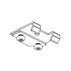 GORDIJNRAIL KLEM AFSTANDSTEUN WIT GELAKT KS-RAIL