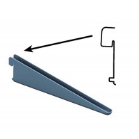 DRAGER ELEMENT DUBBEL 1-HAAKS SYS 32 STAAL WIT 22CM