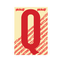 PLAKLETTER NOBEL 150MM ROOD Q