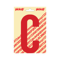 PLAKLETTER NOBEL 150MM ROOD C