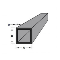 ALUMINIUM BLANK BUIS VIERKANT 15X15X1,5