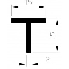 ALUMINIUM BLANK T-PROFIEL