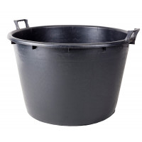 PLASTIC KUIP ZWART ROND 160 LTR 80X51 CM