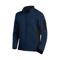 FLEECE VEST CHRISTOPH BLAUW/ZWART MAAT M