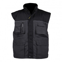 STORVIK BODYWARMER MARCUS ZWART/ANTRAC MAAT L