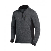 FLEECE TRUI PATRICK DONKERGRIJS/ZWART L