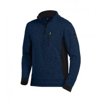 FLEECE TRUI PATRICK MARINEBLAUW/ZWART M