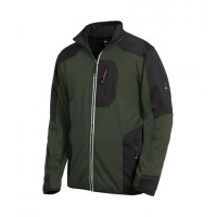 FLEECE JAS RALF OLIVE/ZWART MAAT XXL