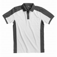 POLO SHIRT KONRAD WIT/ZWART