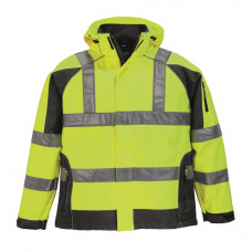 SOFTSHELL JAS FELIX GEEL/ZWART MAAT XL