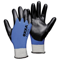 HANDSCHOEN OXXA X-PRO-DRY ZWART/BLAUW MAAT 10