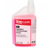 CALUCLEAN SANITAIRREINIGER DAGELIJKS CLEARRED S1 DOSEERFLES 1LTR