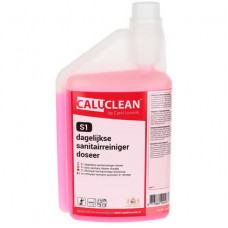 CALUCLEAN SANITAIRREINIGER DAGELIJKS CLEARRED S1 DOSEERFLES 1LTR