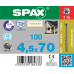 SPAX SPAANPLAATSCHROEF PK TX T20 DEELDR VERZ 5X120MM