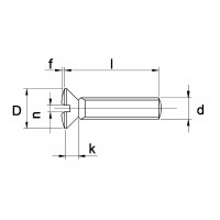 METAALSCHROEF LENSKOP SLEUF DIN 964 RVS A2 M6 X 16