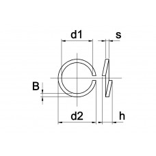 VEERRING DIN 127 RVS A2 M16