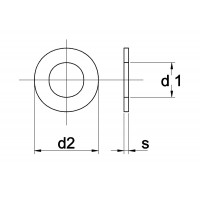 SLUITRING DIN 125A NYLON M4