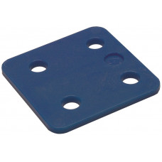 DRUKPLAAT 70X70 4MM BLAUW