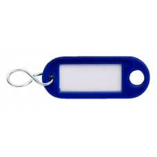 SLEUTELHANGER MET OPHANGOOG EN S.HAAK DONKERBLAUW