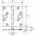 SCHARNIER 89X89 GEG SKG***R RECHTE HOEK