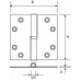 KOGELSTIFTPAUMELLE 89X89RVS RECHTE HOEK LINKS SKG***R