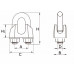 STAALDRAADKLEM RVS 10MM P.STUK