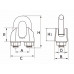 STAALDRAADKLEM DIN 741 8MM VERZ 400-08E GEGALVALVANISEERD 16MM