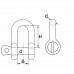 D-SLUITING 10MM VERZINKT