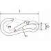 KARABIJNHAAK 80X8MM ZWART