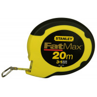 LANDMETER FATMAX 20 MTR - 9,5 MM STALEN BAND GESLOTEN KAST OP KAART - STANLEY [0-34-133]