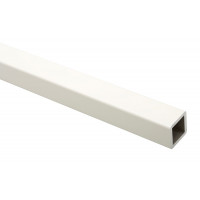 RAAMBEVEILIGING KOKER 28X28X3,5MM ALUMINIUM WIT