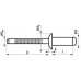 RVS A4/A4 BLINDKLINKNAGEL 3,2X6