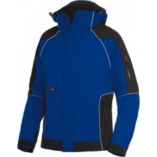 SOFTSHELL JAS WALTER ROYAL BLAUW/ZWART MAAT 48/50-M