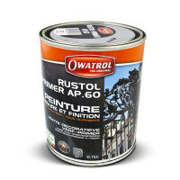 OWATROL RUSTOL ANTIROEST PRIMER/VERF AP.60 MAT ZWART 0,75LTR