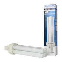 SPAARLAMP PHILIPS MASTER PL-C 18W / 830 WARM WIT G24D2 2-PENS