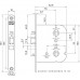 BADKAMERDEURSLOT 1444-55 55MM