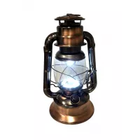 LED STORMLANTAARN 29CM BRONS WARM WIT