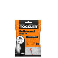 TOGGLER HOLLEWAND PLUG TA(3-6MM) PER ZAK á 6 STUKS