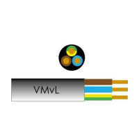 ELEKTRICITEITSNOER ROND 3X1 ZWART