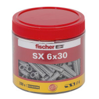 FISCHER MUURPLUG SX6X30 BOX á 200 STUKS