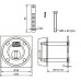 IBW ROZET MET KERNTREKBEVEILIGING VOOR OPLEGSLOTCILINDER